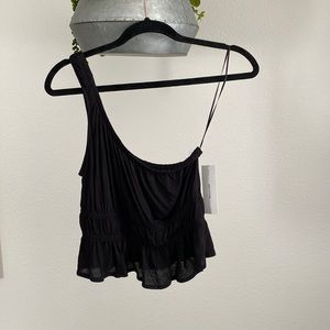 Urban Outfitters one shoulder crop tank top
